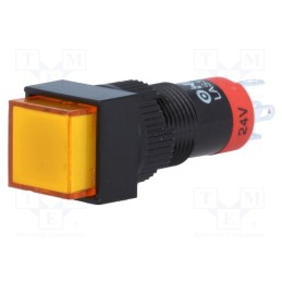 1 pcs x ONPOW - LAS3F-11Z/24/O - Switch: push-button, Pos: 2, SPDT, 0.5A/250VAC, 1A/24VDC, ON-ON