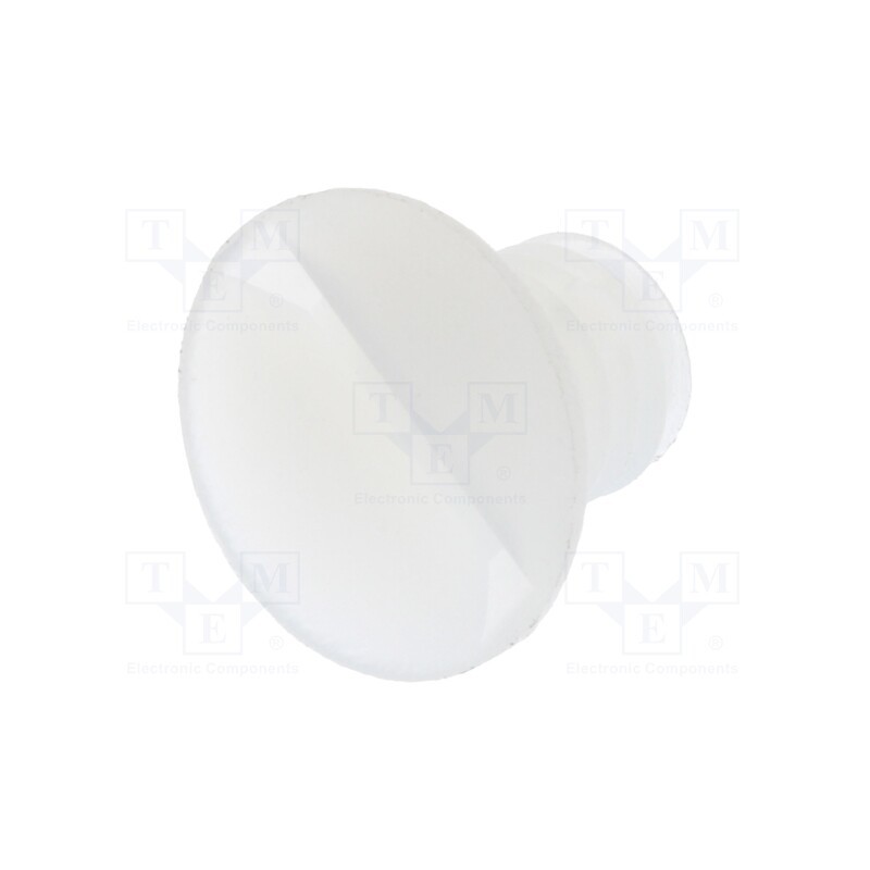 10 pcs x DREMEC - 8G202V50302 - Screw, M5x7, 0.8, Head: countersunk, slotted, 1,4mm, polyamide