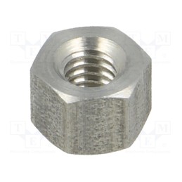 10 pcs x DREMEC - 146X05 - Screwed spacer sleeve, 5mm, Int.thread: M4, hexagonal