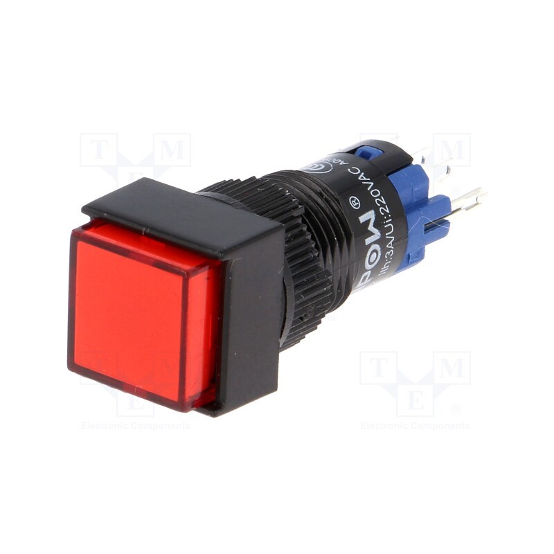 1 pcs x ONPOW - LAS2F-11Z/24/R - Switch: push-button, Pos: 2, SPDT, 0.5A/250VAC, 1A/24VDC, ON-ON