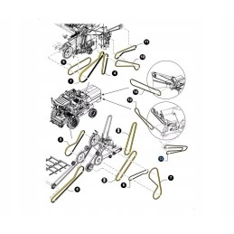 Transmission belt new holland tx case ct 84056149