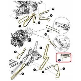 Transmission belt new holland tx case ct 84056149