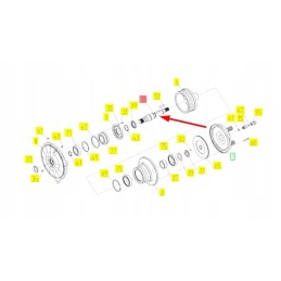 102441042 pto clutch shaft