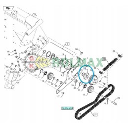 New Holland header hub 322698850