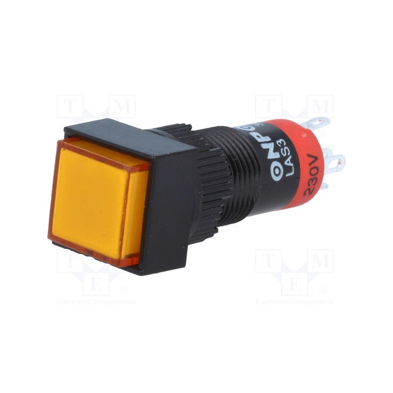 1 pcs x ONPOW - LAS3F-11Z/230/O - Switch: push-button, Pos: 2, SPDT, 0.5A/250VAC, 1A/24VDC, ON-ON