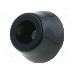 10 pcs x FIX&FASTEN - NF-013 - Foot, black, polypropylene, A: 18mm, B: 13.7mm, C: 7.8mm, E: 9.8mm