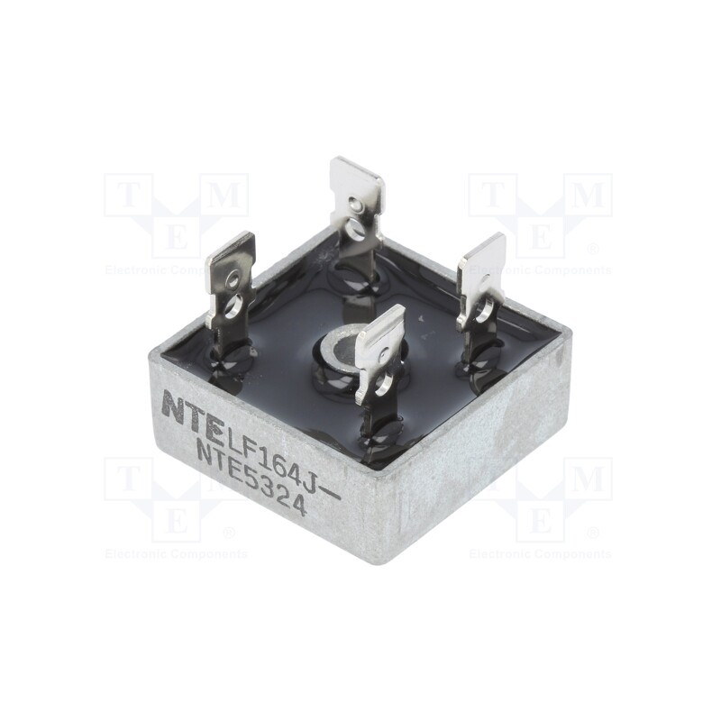 1 pcs x NTE Electronics - NTE5324 - Bridge rectifier: single-phase, Urmax: 400V, If: 25A, Ifsm: 400A