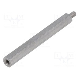 10 pcs x DREMEC - 244X50 - Screwed spacer sleeve, 50mm, Int.thread: M3, Ext.thread: M3