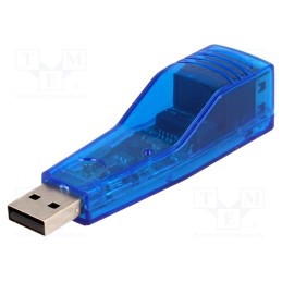 1 pcs x OLIMEX - USB-ETHERNET-AX88772B - Adapter, RJ45 magnetically shielded,USB A