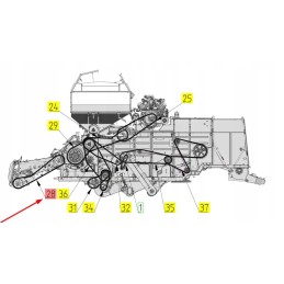1002007 composite V-belt 4b x 4290 la