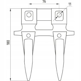 Bison z056 double pole bayonet 505002005 505