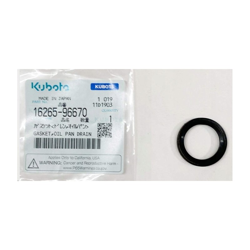 Kx m105gx plug gasket