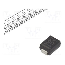 5 pcs x ONSEMI - SS23 - Diode: Schottky rectifying, SMD, 30V, 2A, SMB,
