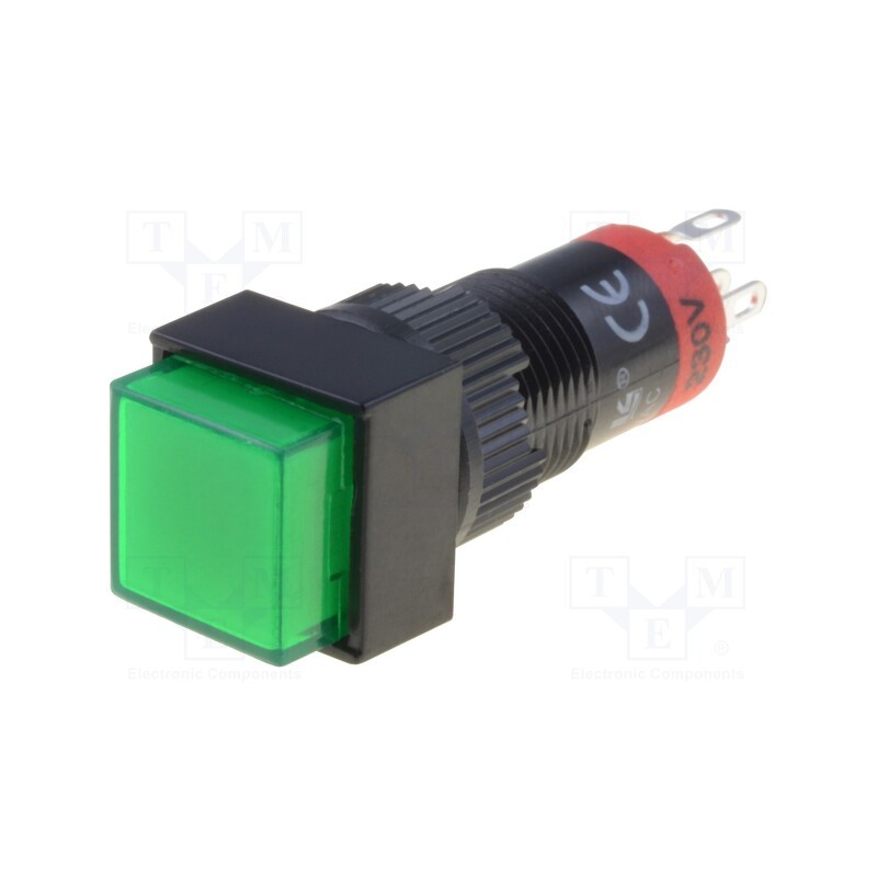 1 pcs x ONPOW - LAS3F-11Z/24/G - Switch: push-button, Pos: 2, SPDT, 0.5A/250VAC, 1A/24VDC, ON-ON