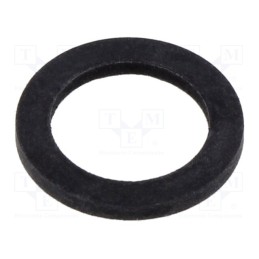 10 pcs x TE Connectivity - ECR-WG-PG7-BL-A - Gasket, CR rubber, Thk: 1.5mm, Øint: 11.8mm, PG7, black, Entrelec