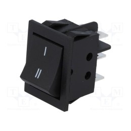 1 pcs x - RS2023C7BK - ROCKER, DPDT, Pos: 2, ON-ON, 15A/250VAC, black, none, 35mΩ, -30÷80°C