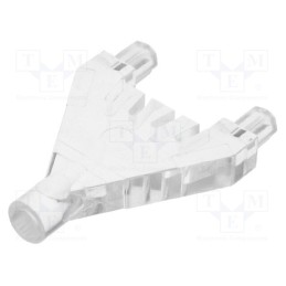 1 pcs x MENTOR - 1294.1001 - Fiber for LED, round, Ø: 3mm, for 3 LED's,with PCB mounting