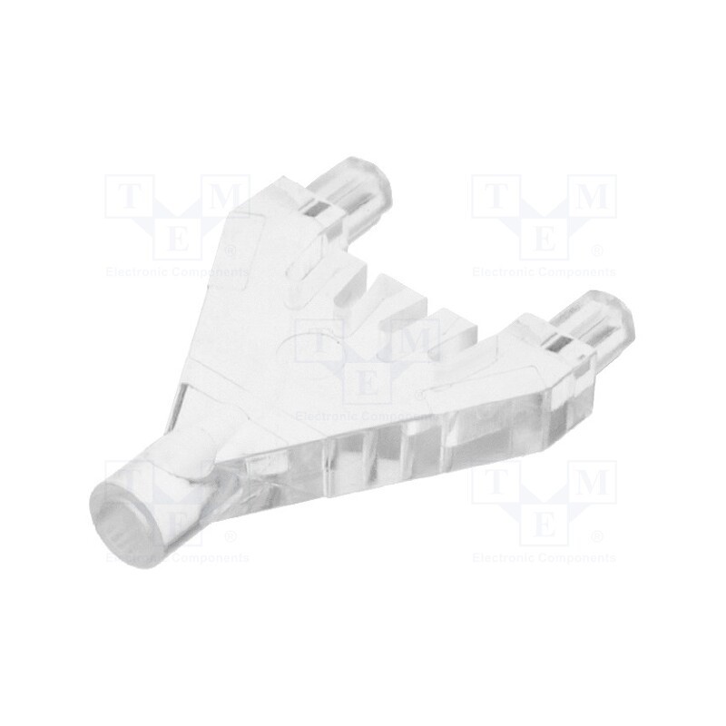 1 pcs x MENTOR - 1294.1001 - Fiber for LED, round, Ø: 3mm, for 3 LED's,with PCB mounting