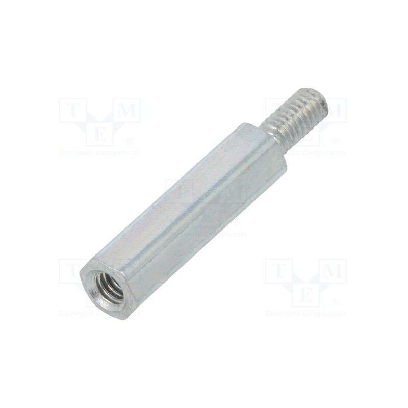 10 pcs x DREMEC - 2212X15 - Screwed spacer sleeve, 15mm, Int.thread: M2,5, Ext.thread: M2,5