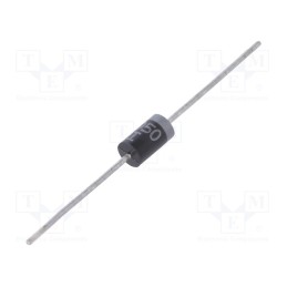 1 pcs x NTE Electronics - NTE4950 - Diode: TVS, 1.5kW, 51.05V, 21.4A, unidirectional, Ø9,52x5,21mm