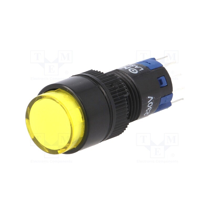 1 pcs x ONPOW - LAS2Y-11Z/230/Y - Switch: push-button, Pos: 2, SPDT, 0.5A/250VAC, 1A/24VDC, ON-ON