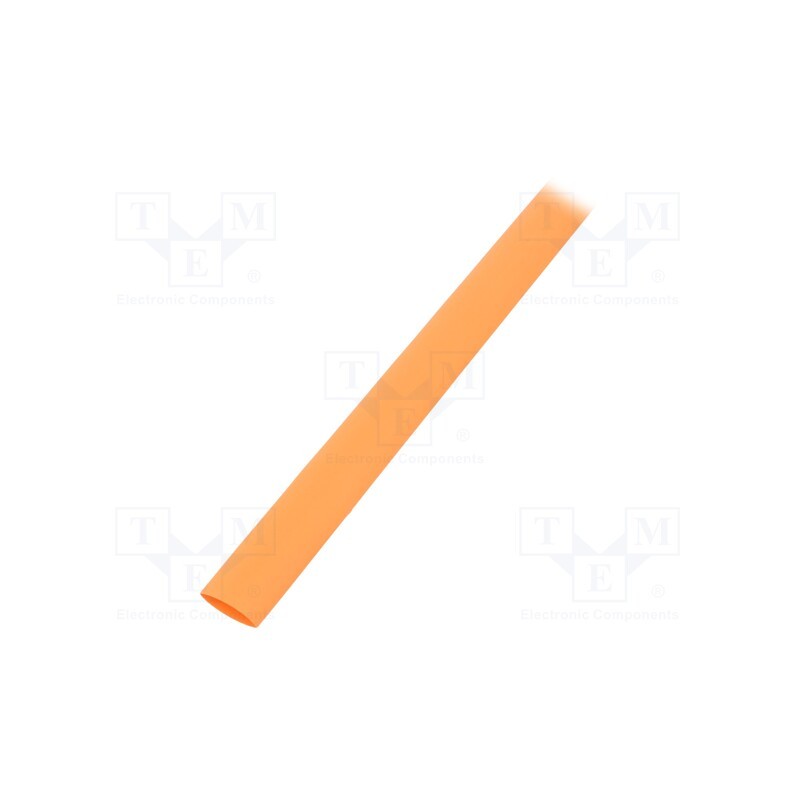 5 m x TASKER - GTM 9548 O - Heat shrink sleeve, glueless, 2: 1, 9.5mm, L: 1m, orange