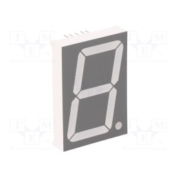 1 pcs x FORYARD - FYS-15011AUHR-21 - Display: LED, 7-segment, 38.1mm, 1.5', No.char: 1, red, 30÷60mcd