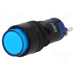 1 pcs x ONPOW - LAS2Y-11Z/230/B - Switch: push-button, Pos: 2, SPDT, 0.5A/250VAC, 1A/24VDC, ON-ON