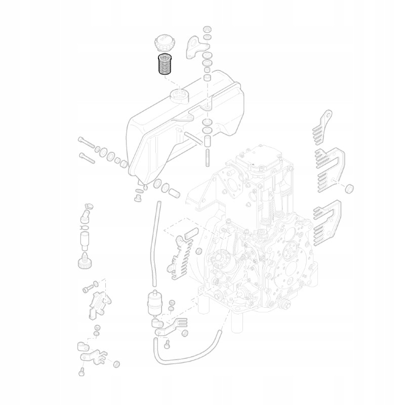 Hatz 40037801 fuel filler filter 1d41 1d50