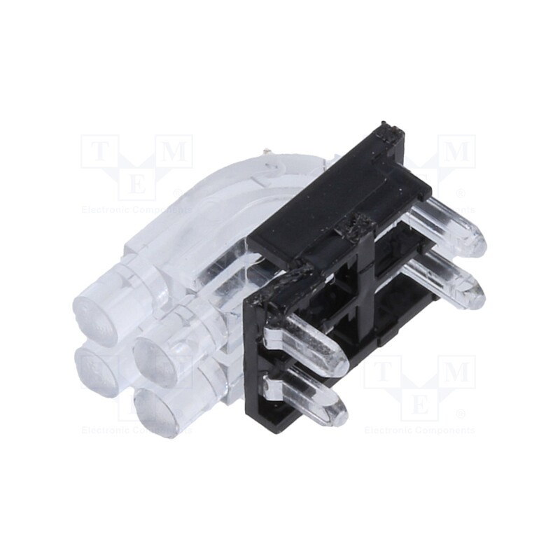 1 pcs x MENTOR - 1296.2022 - Fiber for LED, round, Ø2mm, No.of mod: 4, Front: convex
