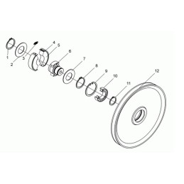 Wacker dps2050 clutch spring 0022862