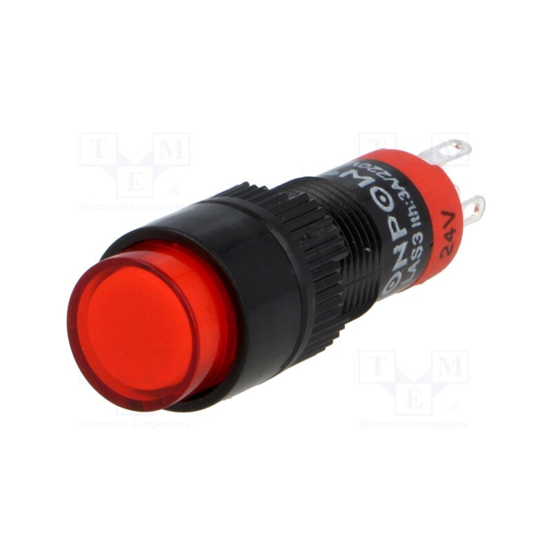 1 pcs x ONPOW - LAS3Y-11Z/24/R - Switch: push-button, Pos: 2, SPDT, 0.5A/250VAC, 1A/24VDC, ON-ON