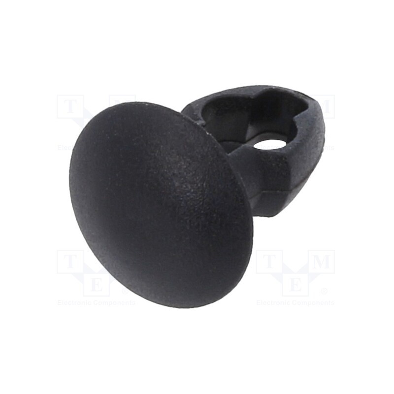 10 pcs x KEYSTONE - 3312 - Rivet, polyamide, Rivet diam: 4mm, L.rivet: 4mm, black, UL94V-2