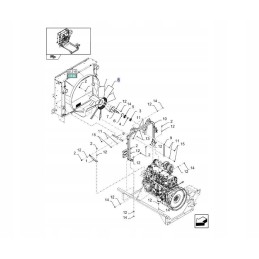 Fan new holland cx csx ch7 70 84457284 cnh