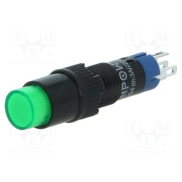 1 pcs x ONPOW - LAS4Y-11Z/24/G - Switch: push-button, Pos: 2, SPDT, 0.5A/250VAC, 1A/24VDC, ON-ON