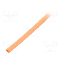 5 m x TASKER - GTM 1608 O - Heat shrink sleeve, glueless, 2: 1, 1.6mm, L: 1m, orange