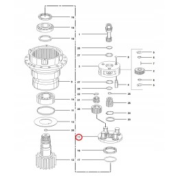 Cat M315 4145303076 oem turntable satellite basket