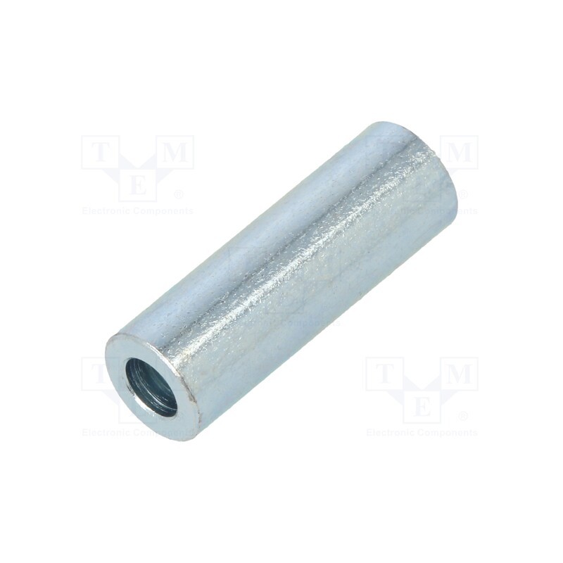10 pcs x DREMEC - 326/3,2X18 - Spacer sleeve, 18mm, cylindrical, steel, zinc, Out.diam: 6mm