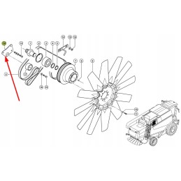 796923 0 fan pulley mounting element