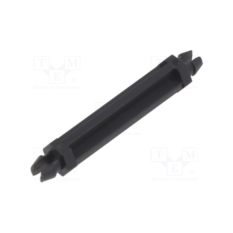 10 pcs x DREMEC - 8GG02V42054 - PCB distance, polyamide 66, L: 22mm, latch/latch, black, UL94V-2