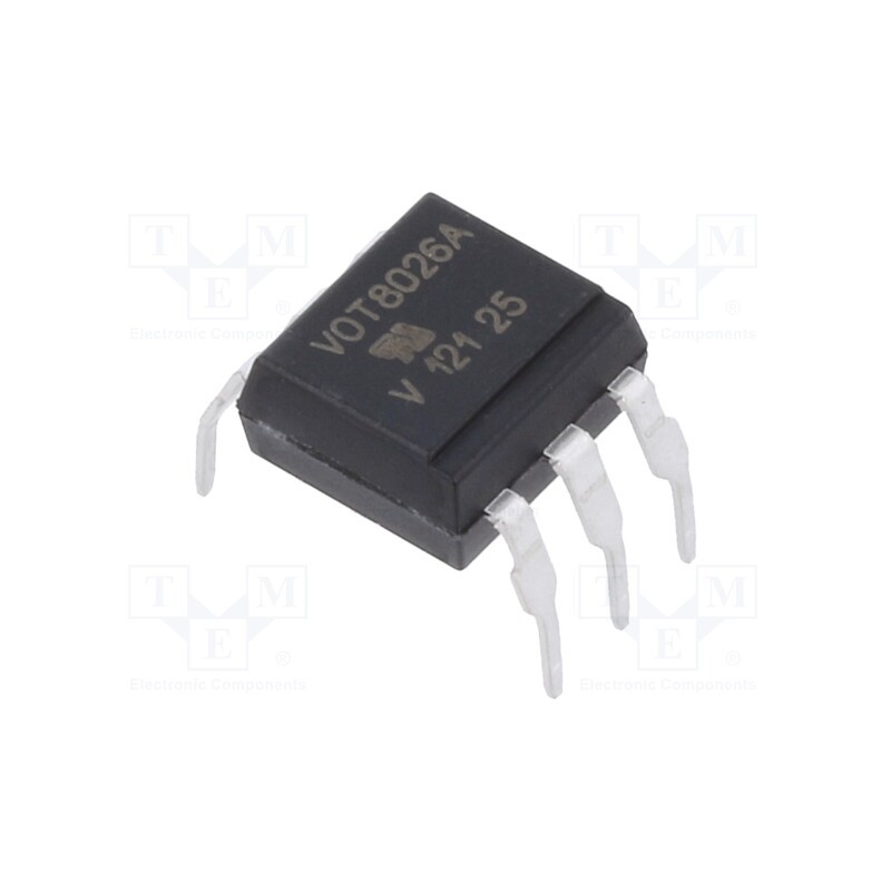 1 pcs x VISHAY - VOT8026AG - Optotriac, 5.3kV, triac,zero voltage crossing driver, Ch: 1
