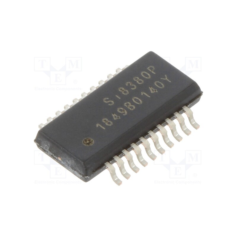 1 pcs x SILICON LABS - SI8380P-IU - IC: interface, digital isolator, 2Mbps, 2.25÷5.5VDC, SMD, QSOP20