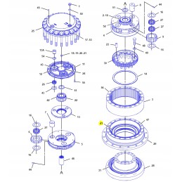 Final drive bearing cat excavator series d d2 2790344