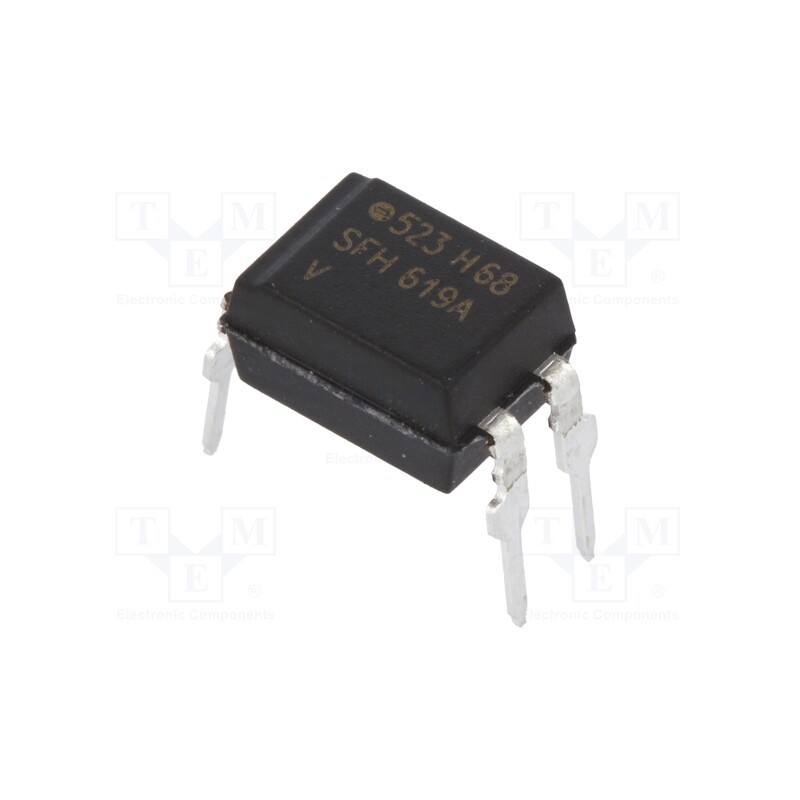 1 pcs x VISHAY - SFH619A - Optocoupler, THT, Ch: 1, OUT: Darlington, Uinsul: 5.3kV, Uce: 300V