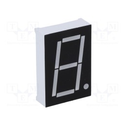 1 pcs x OPTO Plus LED - OPD-S10020UPG-BW - Display: LED, 7-segment, 26mm, 1', No.char: 1, green, 220mcd, anode