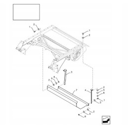 Window cover new holland tc cx csx 84085581 cnh