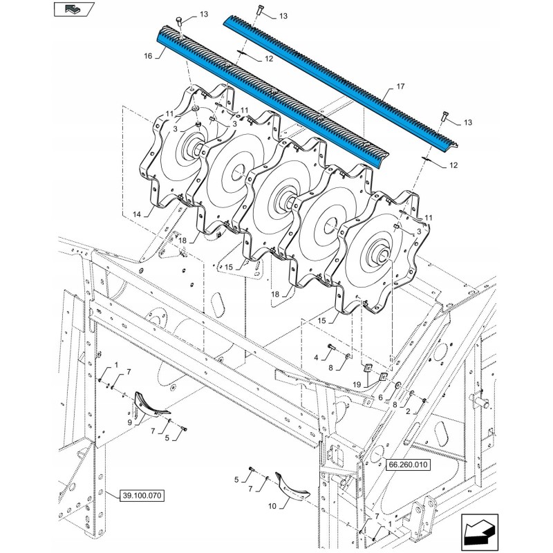 Pair of flails 9838433