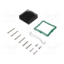 1 pcs x Advanced Thermal Solutions - ATS-61400K-C1-R0 - Heatsink: extruded, grilled, black, L: 40mm, W: 40mm, H: 14.5mm