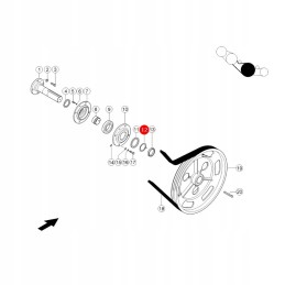 Washer with nose 65x80 claas 669640 0 pcs.