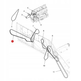Mf fendt 0323448 gates V-belt